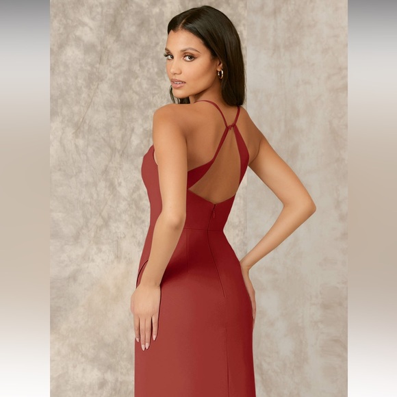 AZAZIE X KENDALL + KYLIE
Cowl Scoop Chiffon Mermaid Dress Terracotta - Picture 9 of 9